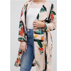 River Island Floral Duster Coat (matching set)